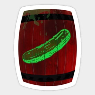 St. Nick's Miracle Pickle Barrel Sticker